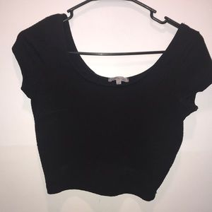 Black crop top
